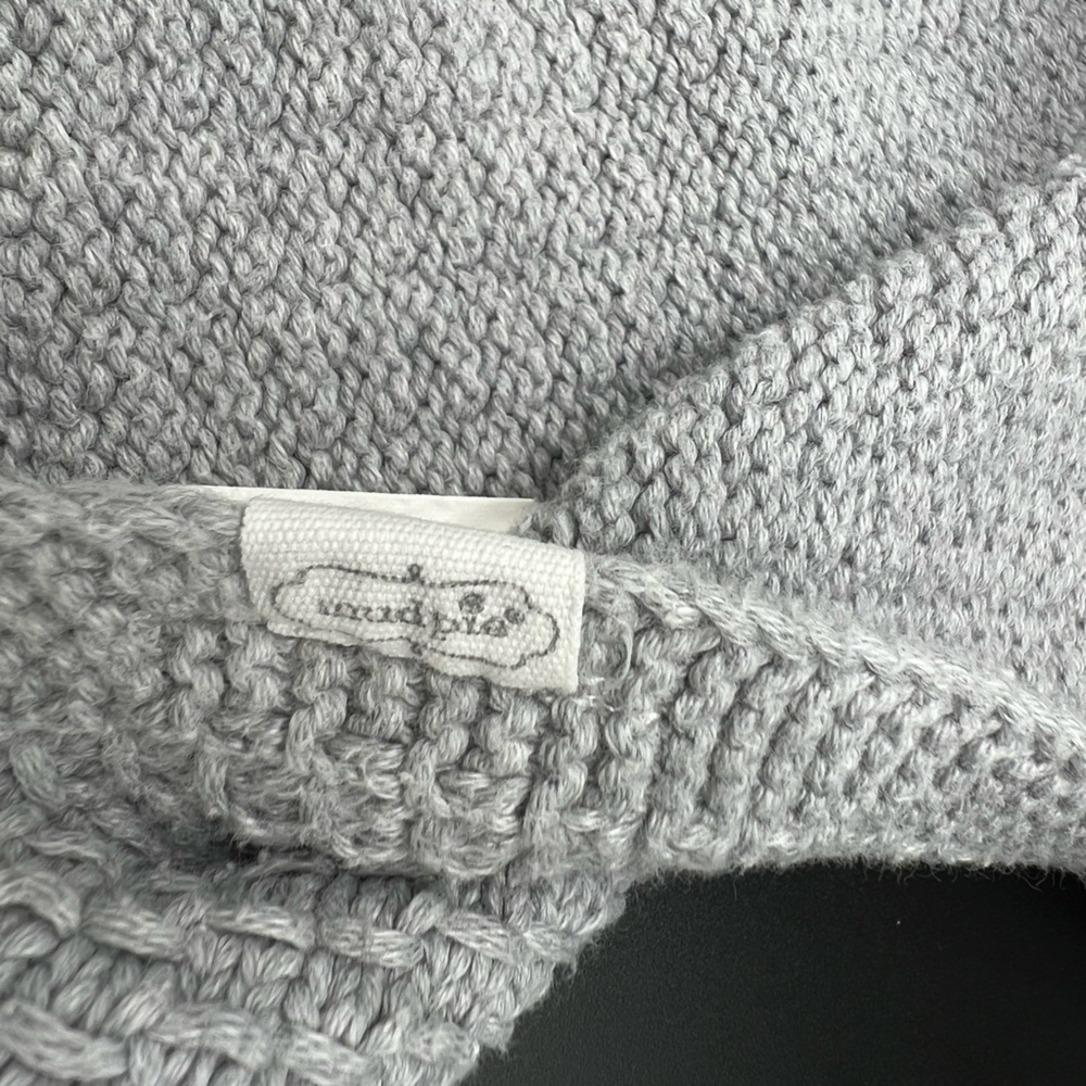 Mud Pie  Mudpie Knitted Gray Elephant Lovey Security Blanket - Picture 2 of 15